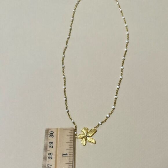 Boho flower necklace N621 - Picture 4 of 4